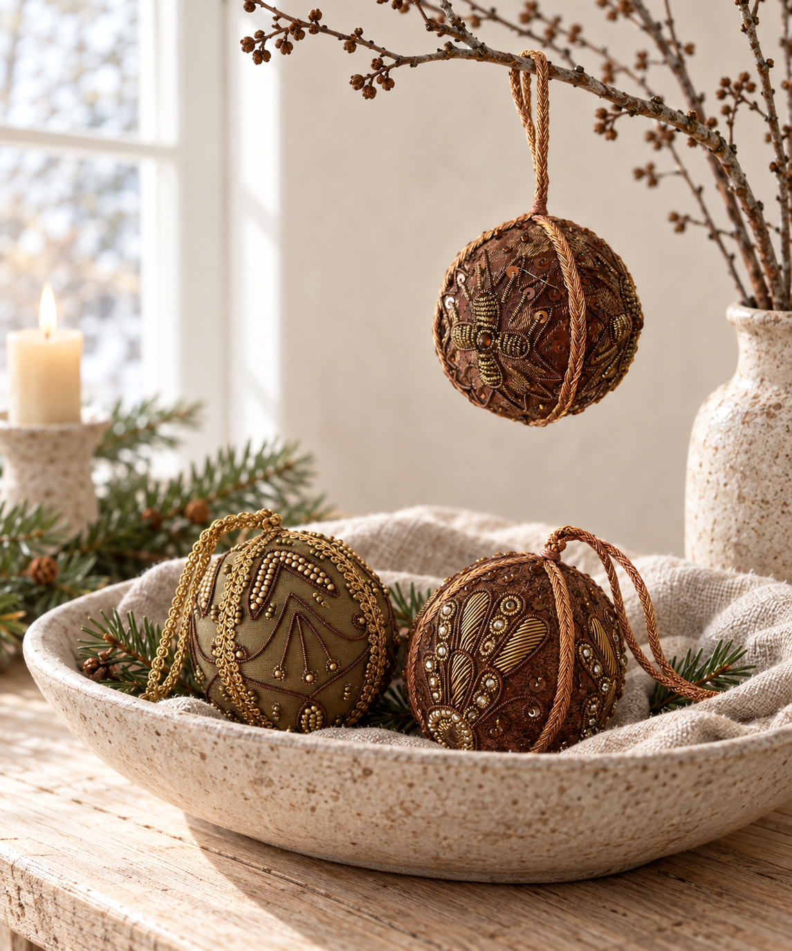 Små julekugler