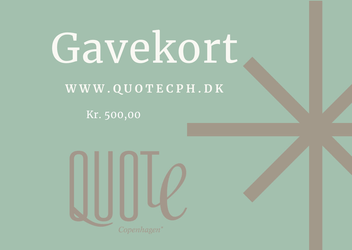 Gavekort til Quote Copenhagen