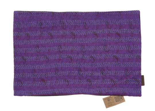 Taie d'oreiller en soie/velours 60x40