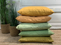 Linen cushion cover - Melon