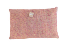 Sari pillowcase 60x40 in turquoise, blue and white checkered pattern with ethnic and bohemian vintage look - unique Indian pillow/upcycled sari pillow for colorful sari pillows and oriental pillows.