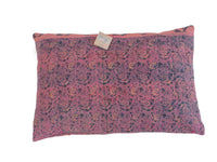 Sari pudebetræk 60x40 med farverige striber i turkis, pink og grå, etnisk vintage mønster til unika indiske saripuder i boheme stil