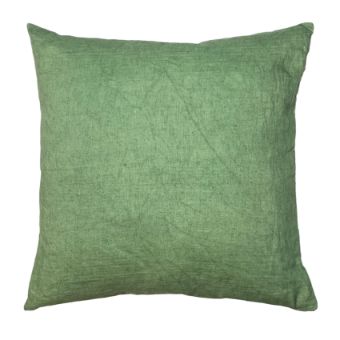 Coussin en lin, dimensions 50 x 50 cm, couleur sauge