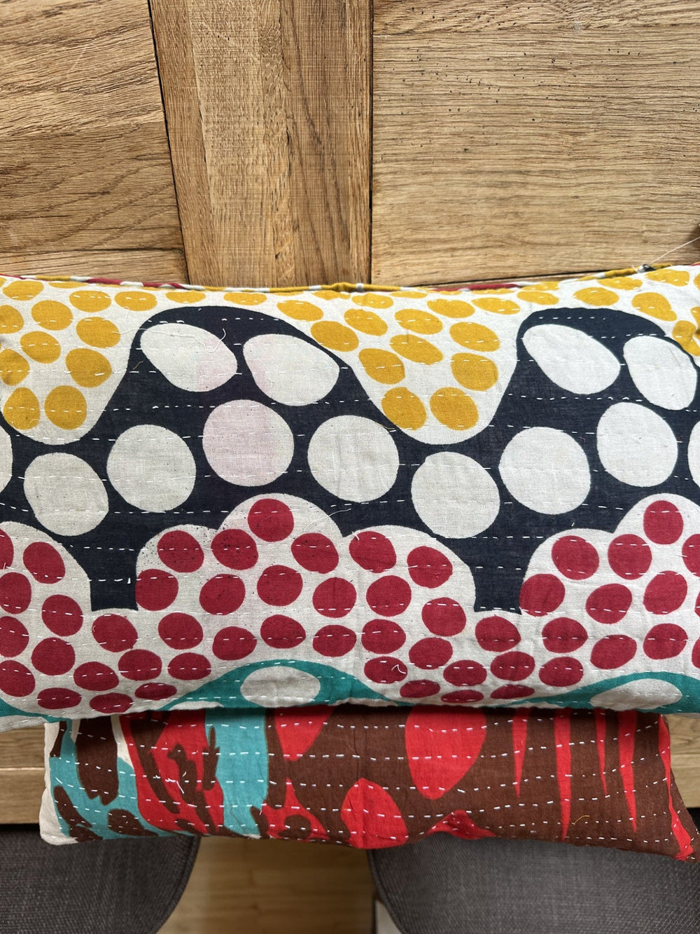 Kantha Duo 09 – 2 Sari pudebetræk 30×50 – Quote Copenhagen