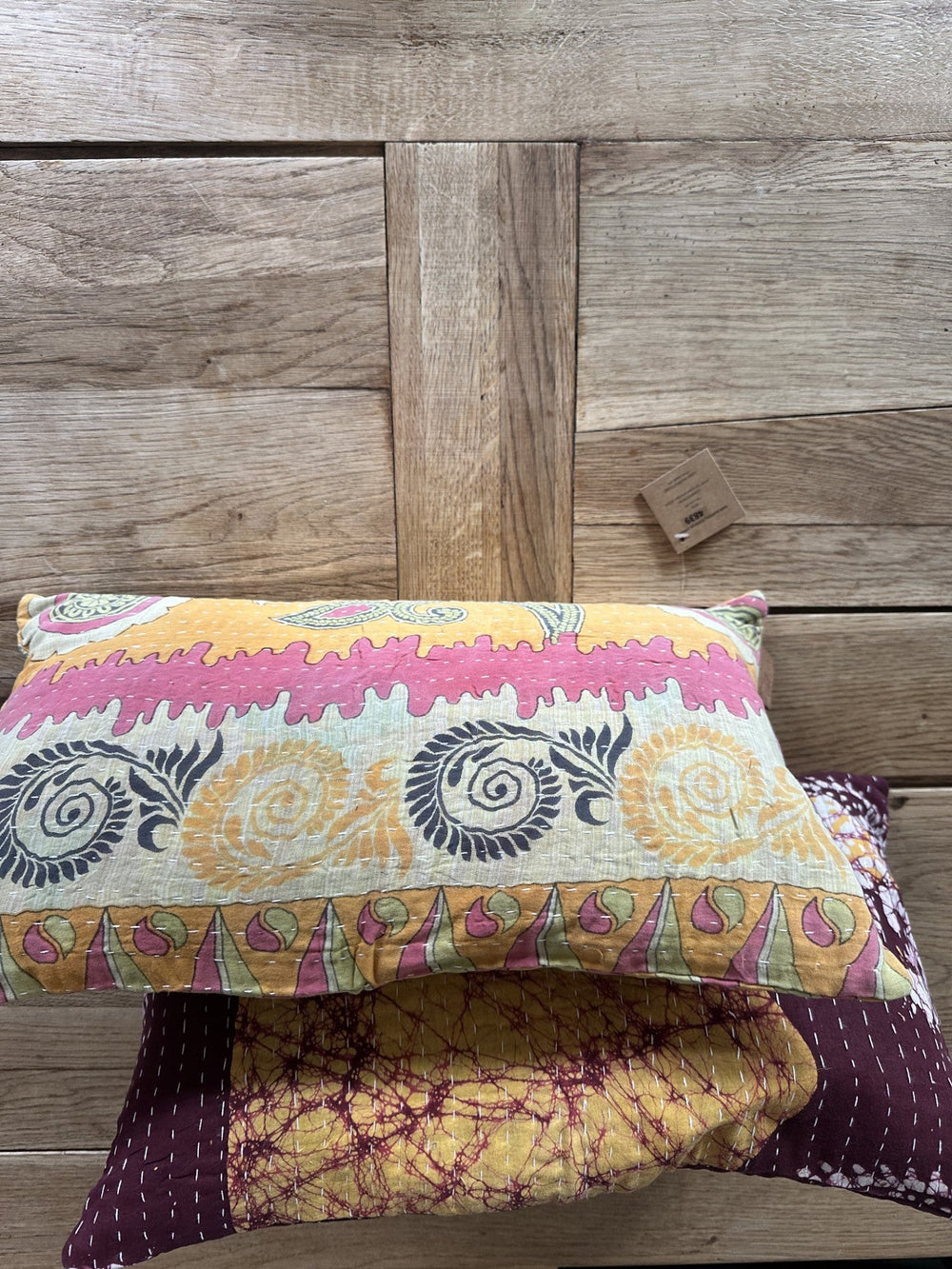 Kantha Duo 13 – 2 Sari pudebetræk 30×50 – Quote Copenhagen