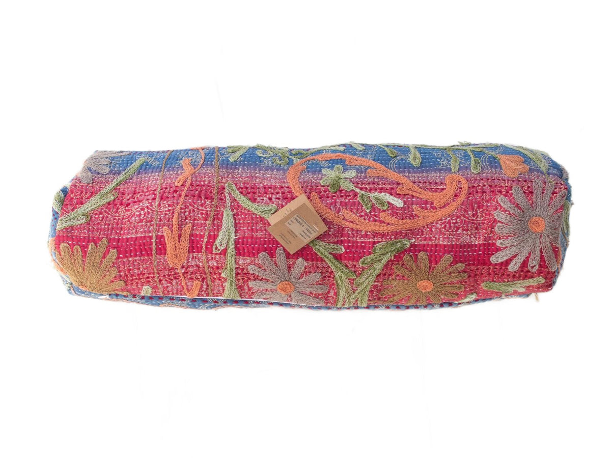 Suzani Nackenrolle Kissenbezug Ø20x60