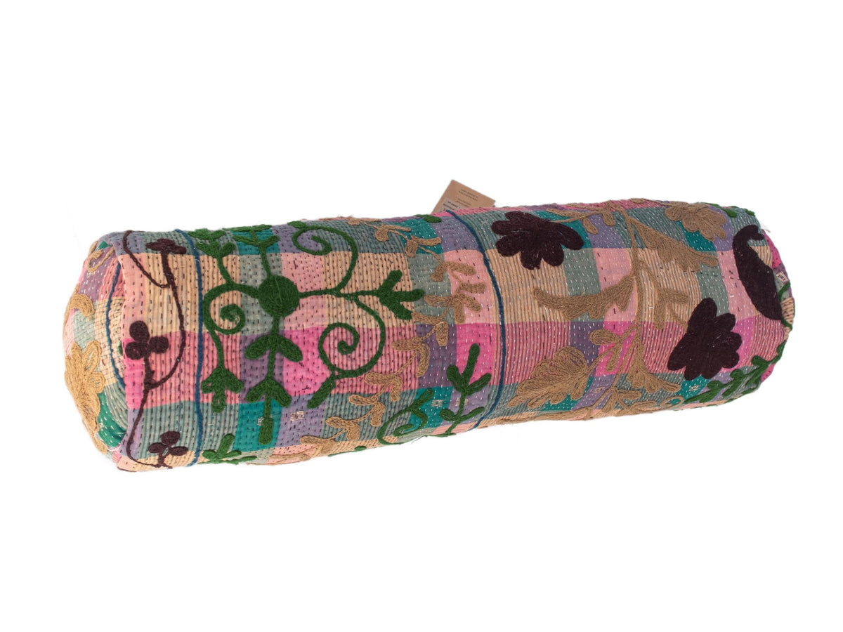 Suzani Nackenrolle Kissenbezug Ø20x60