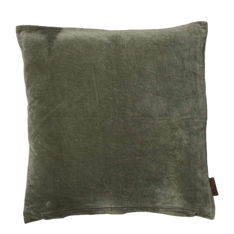 Velvet cushion cover Hina Green 50x50